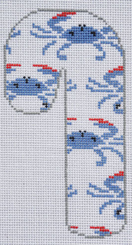 Blue Crabs Candy Cane