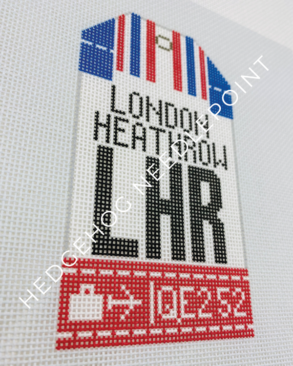 Retro Travel Tag · London Heathrow