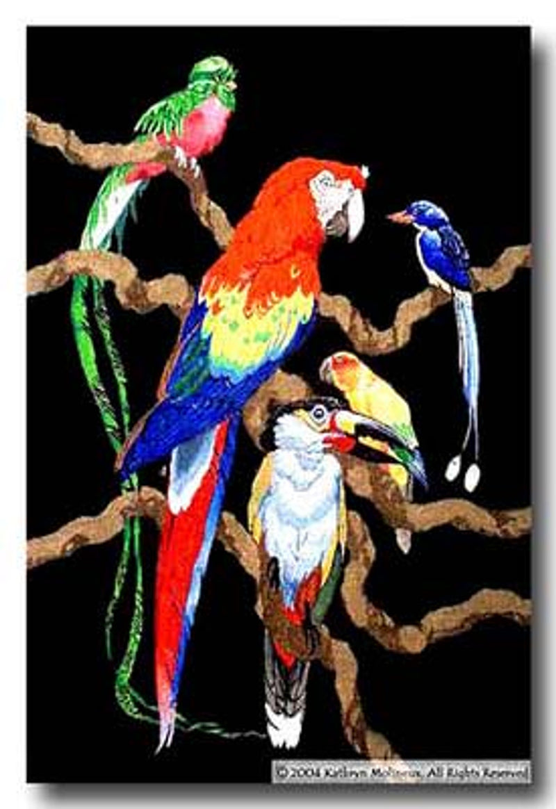 Tropical Bird Tapestry
