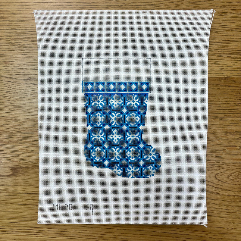 Snowflakes, Blue, Mini Boot (18m)