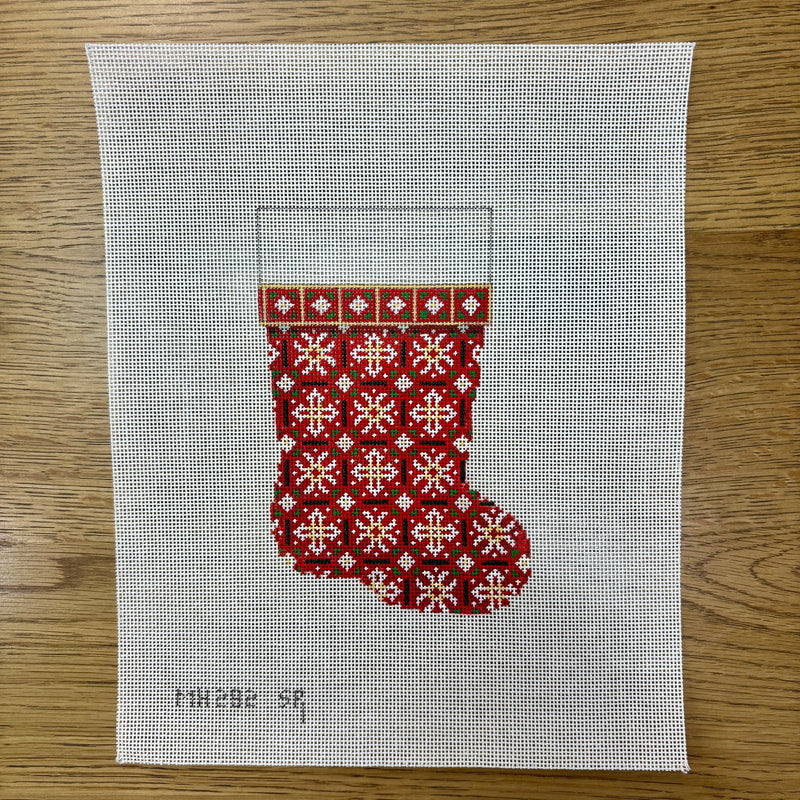 Snowflakes, Red, Mini Boot (18m)