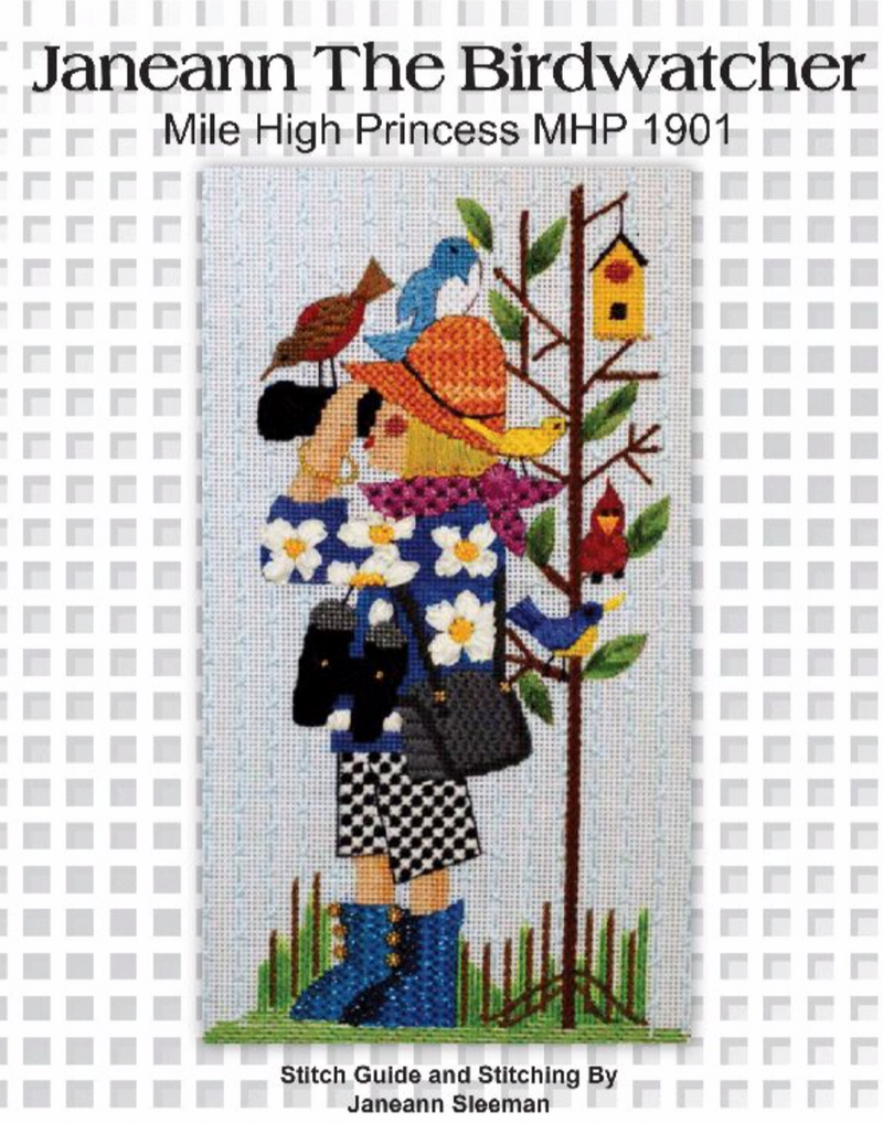 Janeann the Birdwatcher Stitch Guide