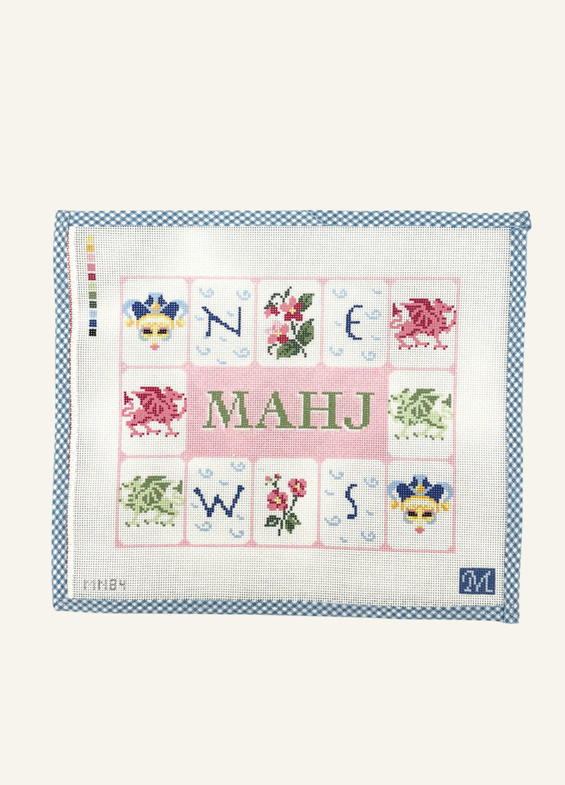 Mahj Tile Pouch Pink