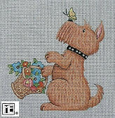 Animals: Terrier with Basket