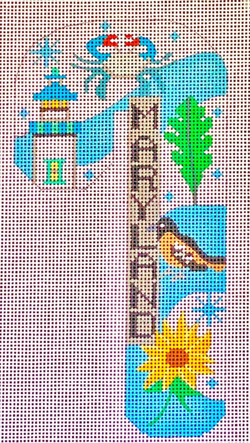 Travel Candy Cane - Maryland