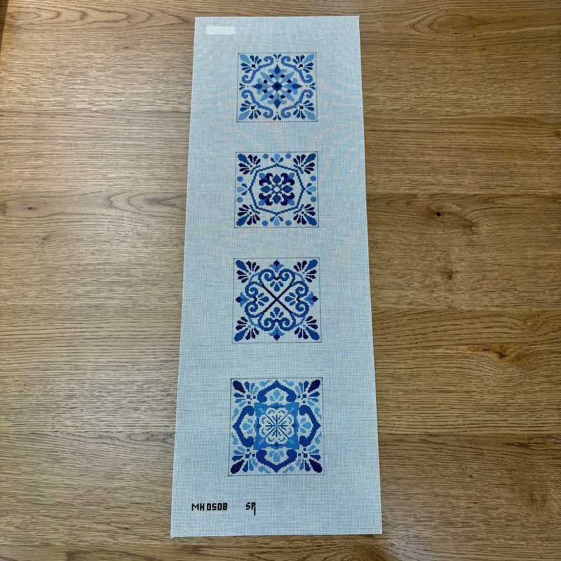 Talavera Tiles, Blue and White, Coaster Set