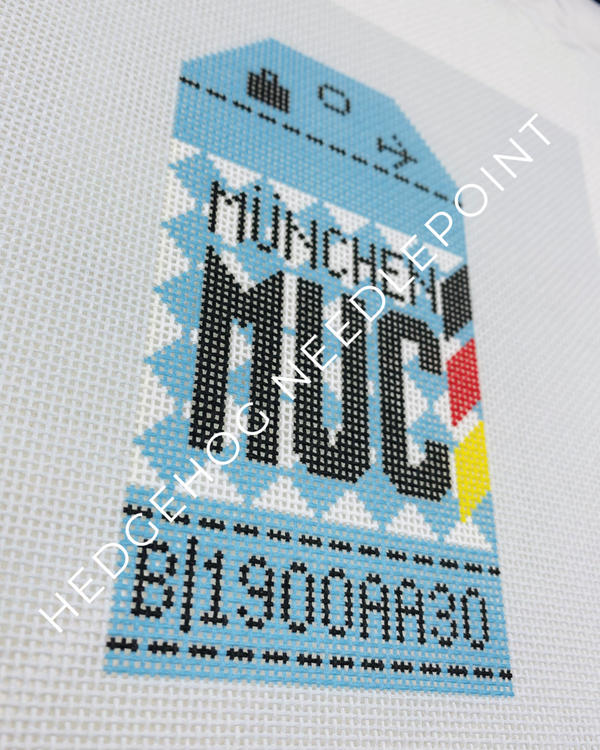 Retro Travel Tag · Munich