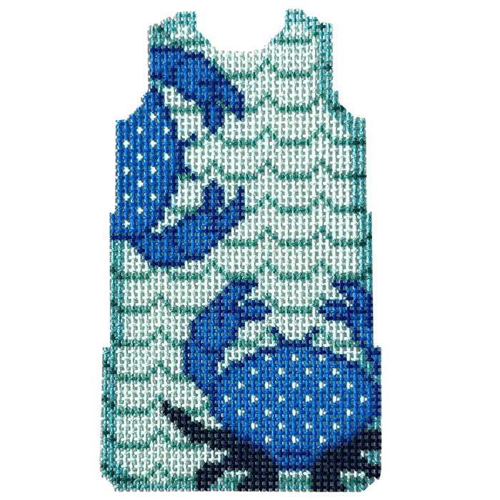 Blue Crab Waves Mini Shift