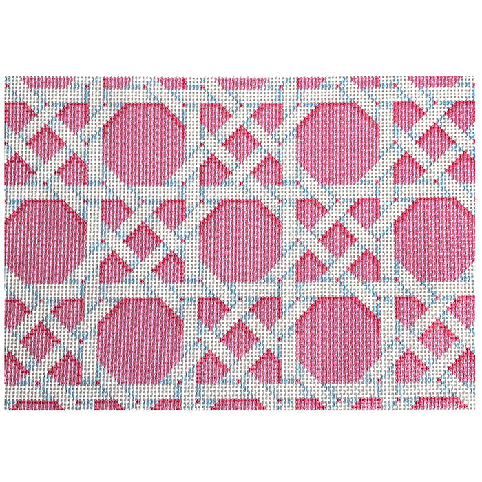 Pink Caning Pattern Clutch