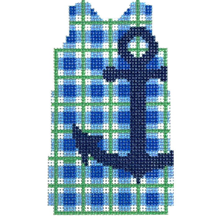 Anchor/Plaid Mini Shift