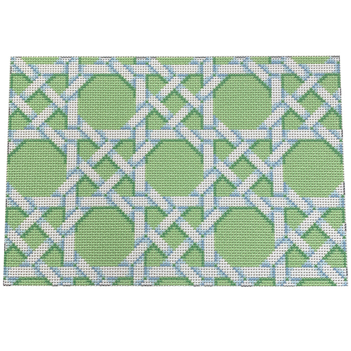 Lime Caning Pattern Clutch