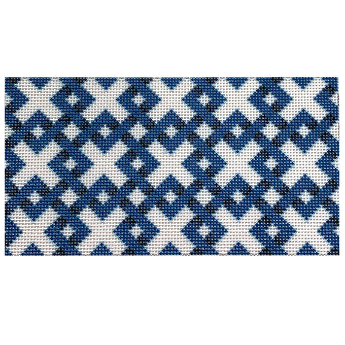 Blue Diagonal Lattice Insert