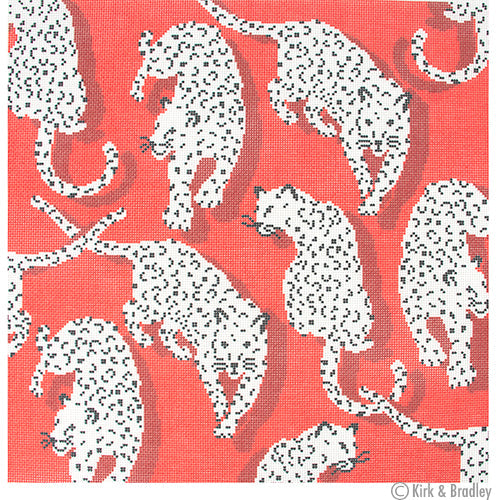 Leopard Pillow - Red