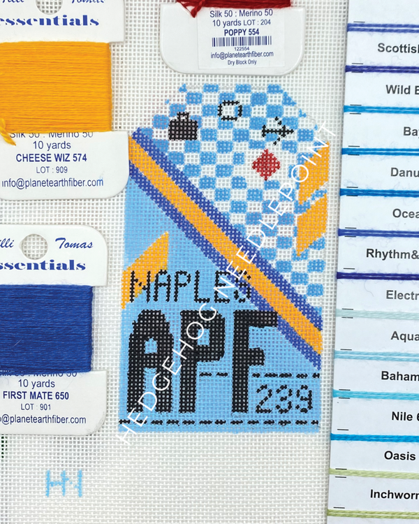 Retro Travel Tag · Naples Florida