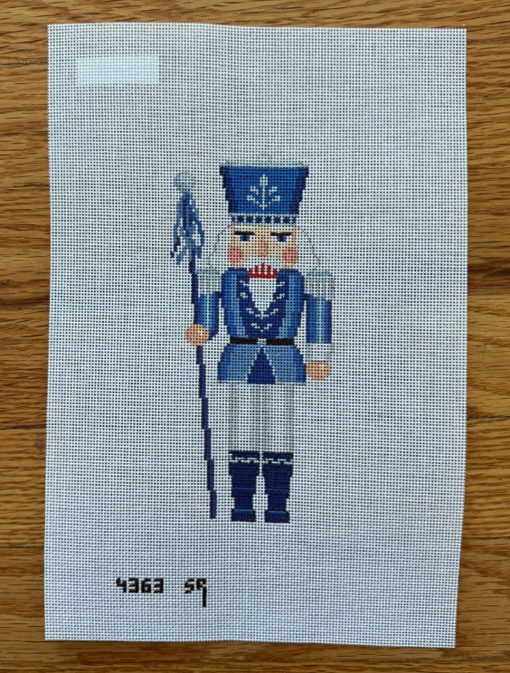 Nutcracker, Blue, White & Silver Guard