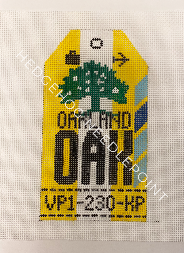 Retro Travel Tag · Oakland