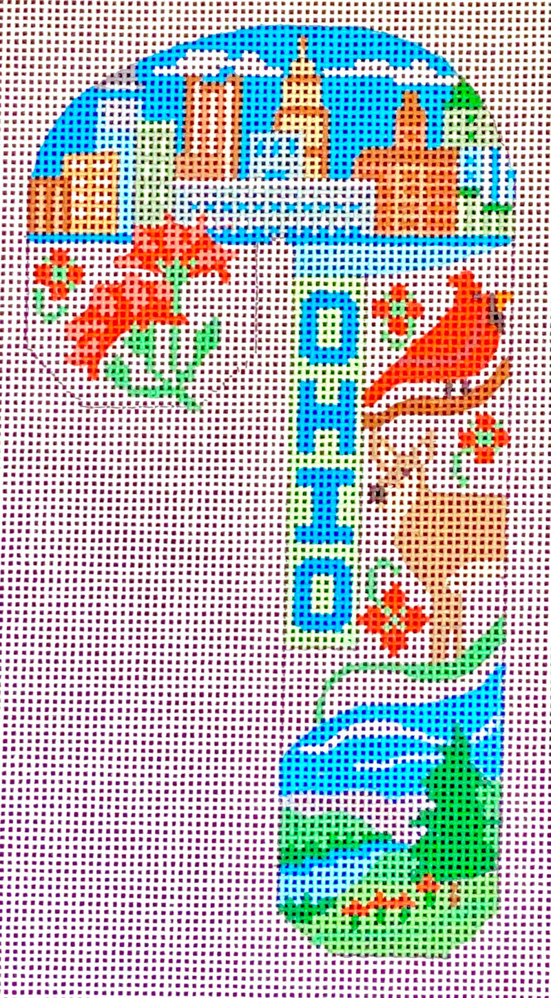 Travel Candy Cane - Ohio