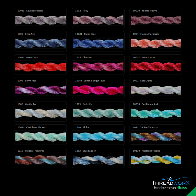 Overdyed DMC Floss · 100s - 103s by Threadworx