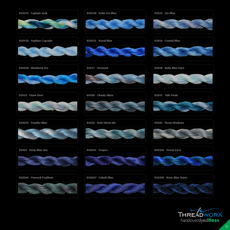 Overdyed DMC Floss · 100s - 103s by Threadworx