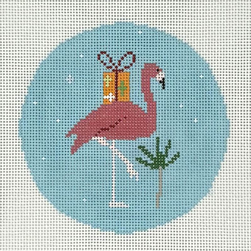Flamingo with Package on Back