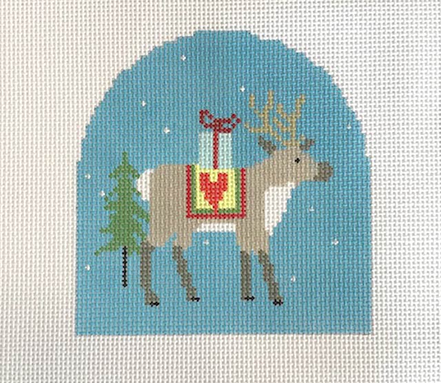 Reindeer w/Heart Blanket