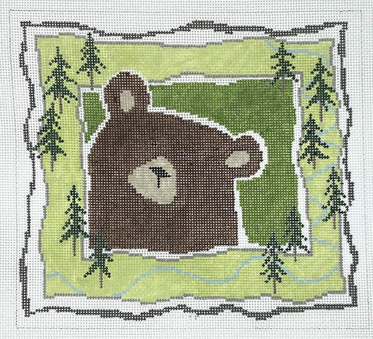 Brown Bear and Trees