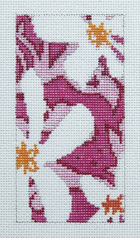 Pink w/ White Blossom Insert