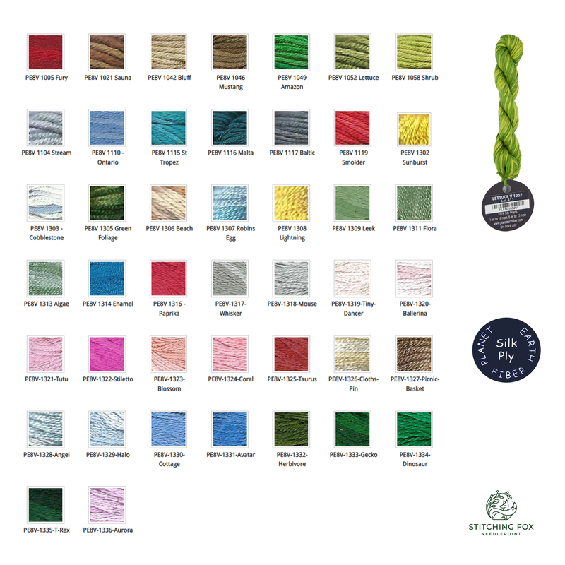Planet Earth Silk · 8 Ply Strandable (Variegated)