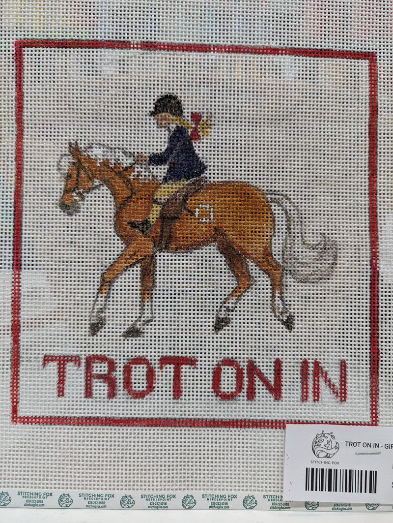 Trot On In - Girl & Pony