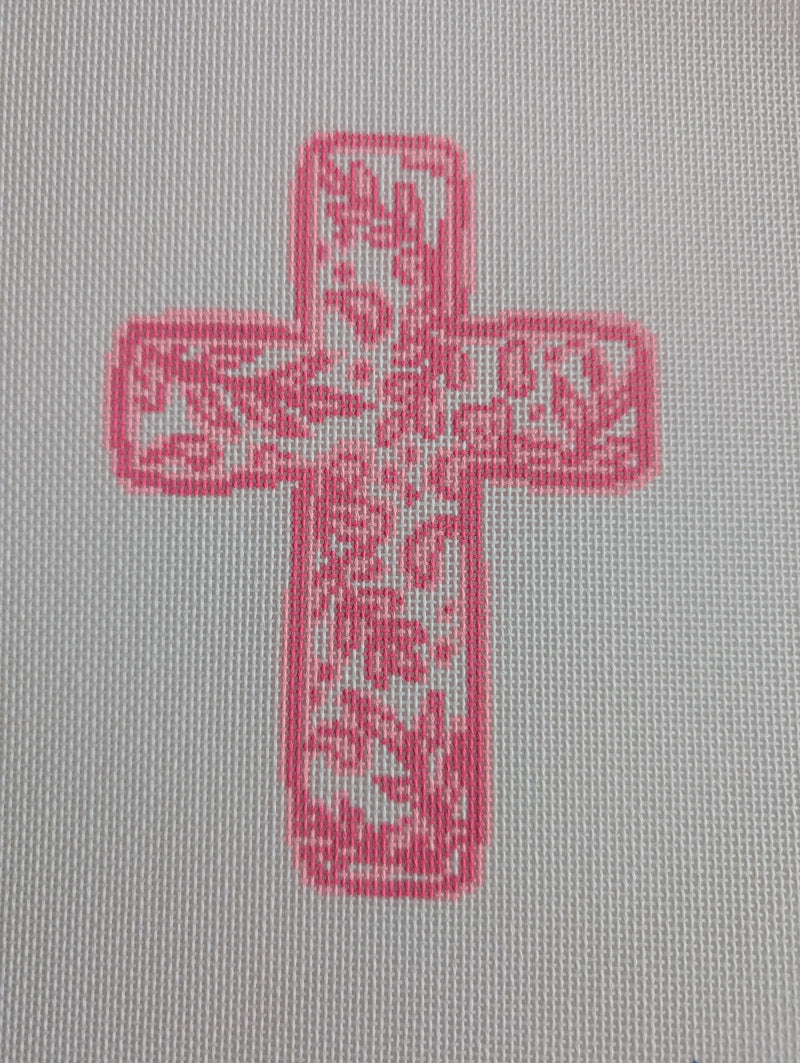 Chinoiserie Cross - Pink