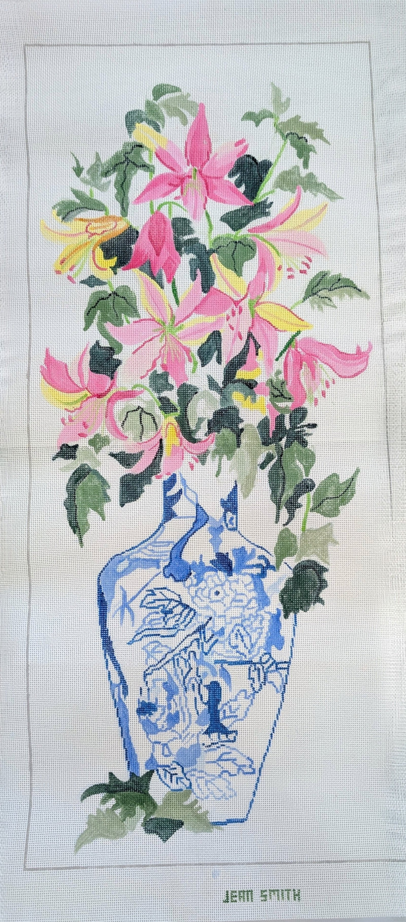 Chinese Vase with Lilies