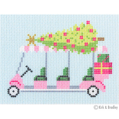 Palm Beach Christmas - Golf Cart with Tree