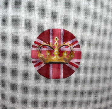 Pink British Flag w/ Crown