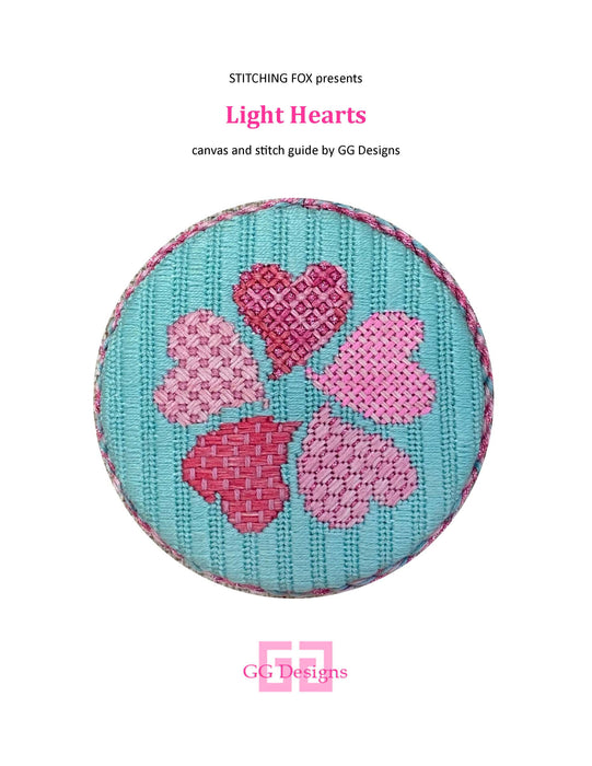 Stitch Guide for Pink Hearts