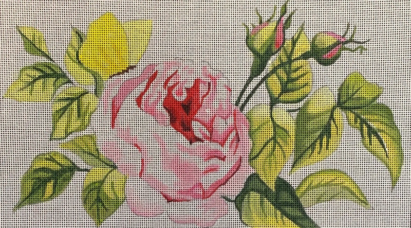 Pink Rose & Butterfly