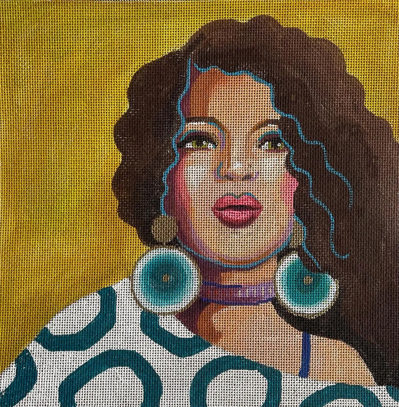 Pop of Turquoise Lady