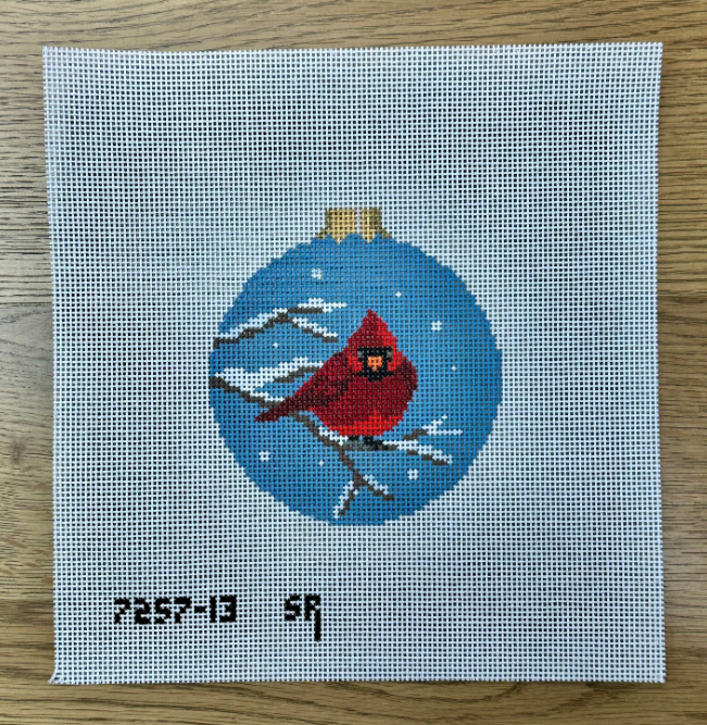 Puffed Cardinal, 4.5" Round - 13 Mesh