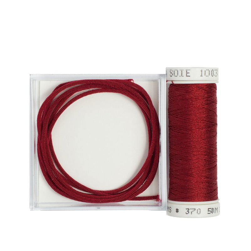 Silk Wrapped Purl · Size 4 · with Matching Couching Thread