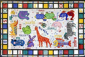 Child's Alphabet Blocks and  Animals