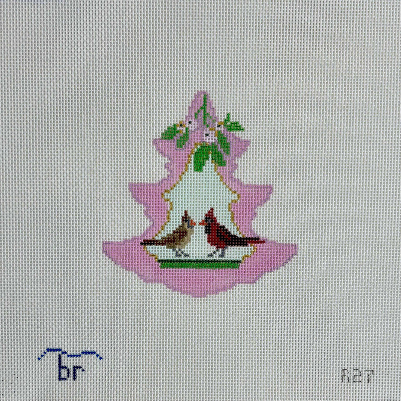 Pink Tree - Cardinal Pair