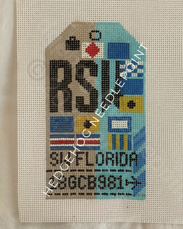 Retro Travel Tag · RSW SW Florida