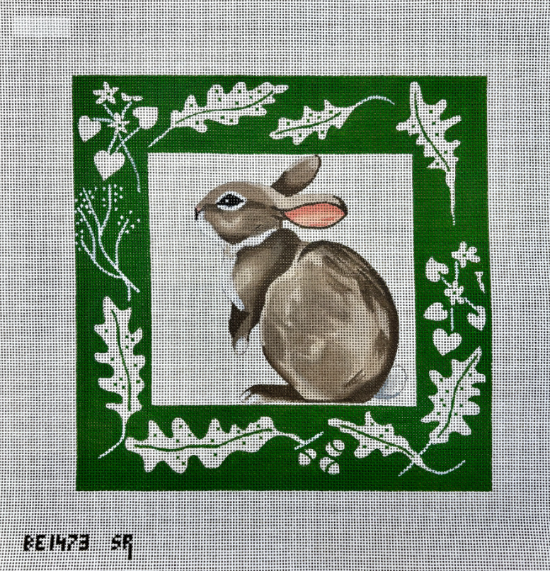 Rabbit with a Green Border