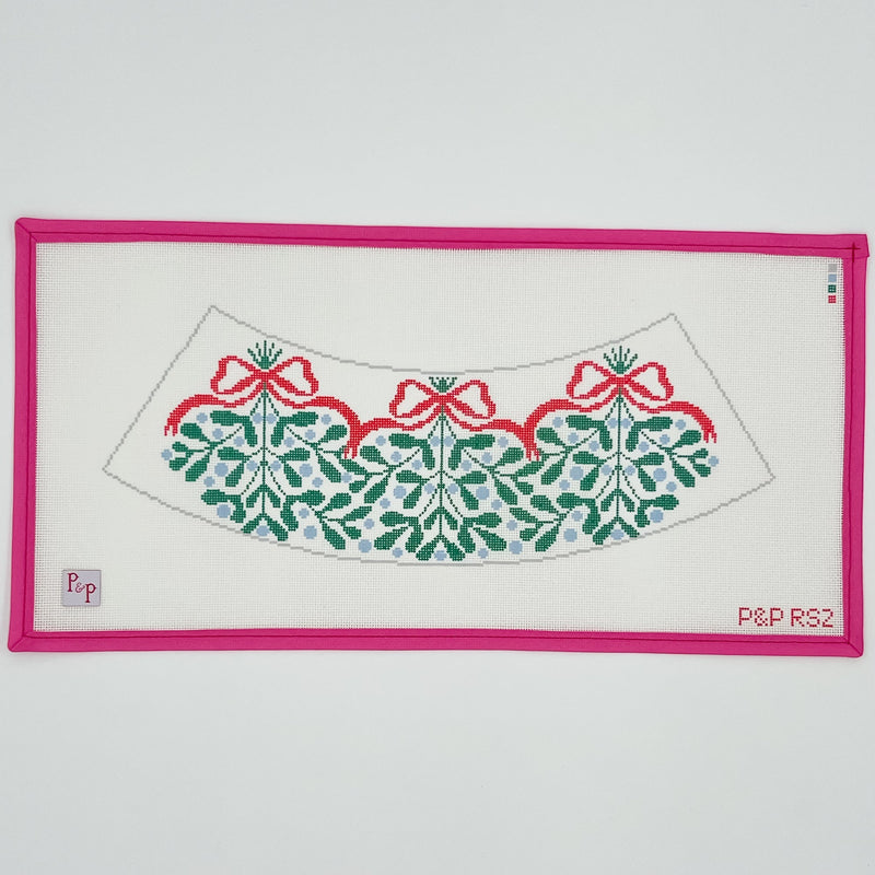 Red Bow Mistletoe Lampshade