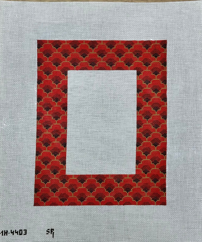 Red Scallop 4" x 6" Picture Frame