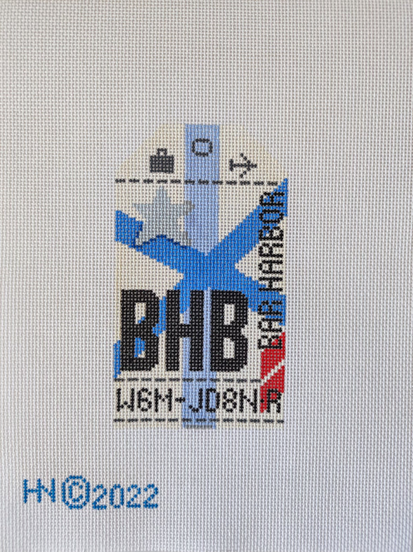 Retro Travel Tag · Bar Harbor