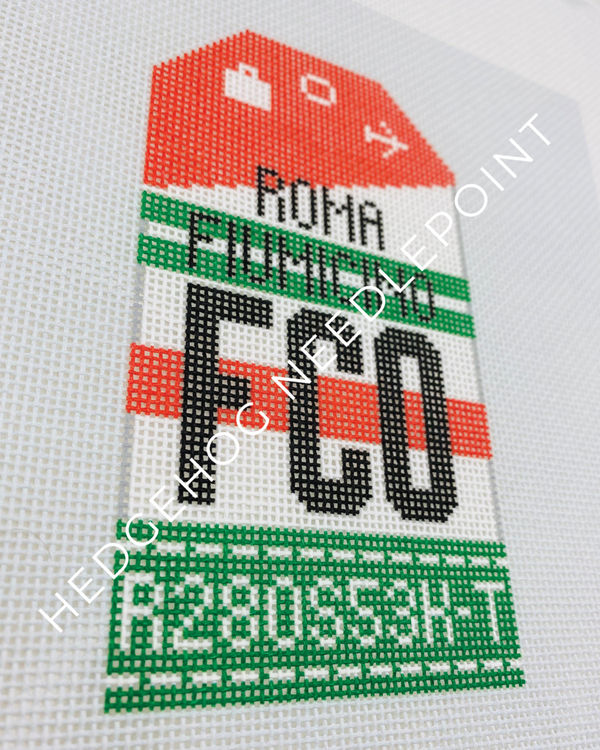 Retro Travel Tag · Rome