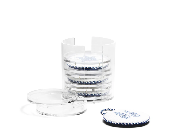 Self-Finishing 4" Round Acrylic Coaster Set