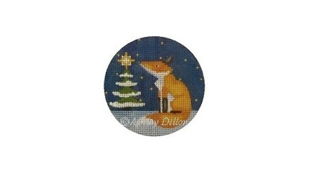 Fox At Tree · 3" Round