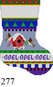 Bold Stripe Bird House, Mini Stocking