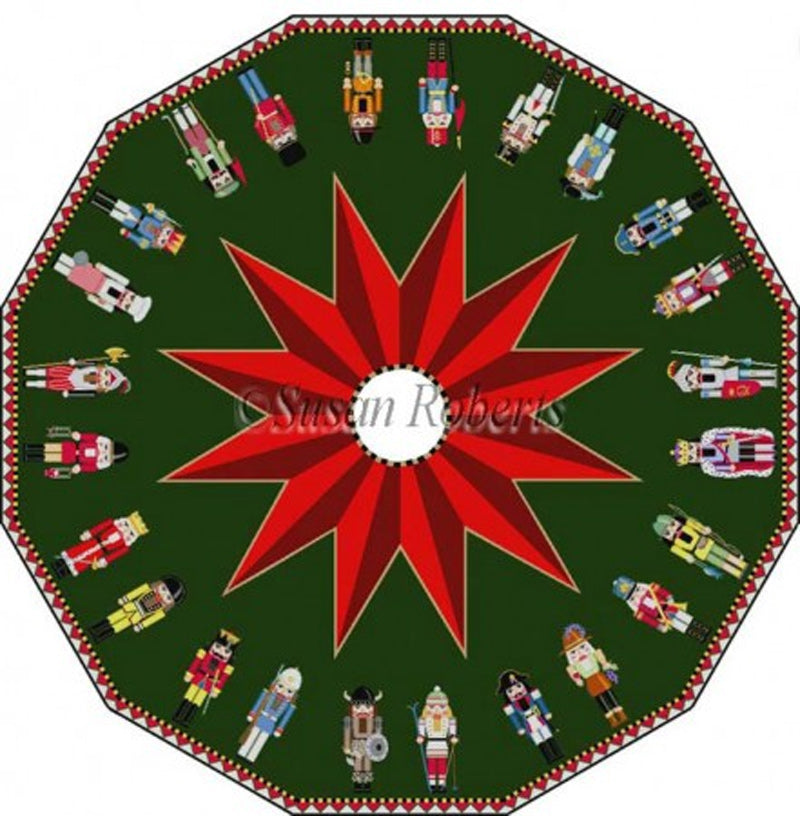 Nutcracker Tree Skirt w/BG, Blue Prince & Chef